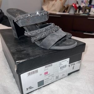 Authentic Chanel heel . Worn twice like new!